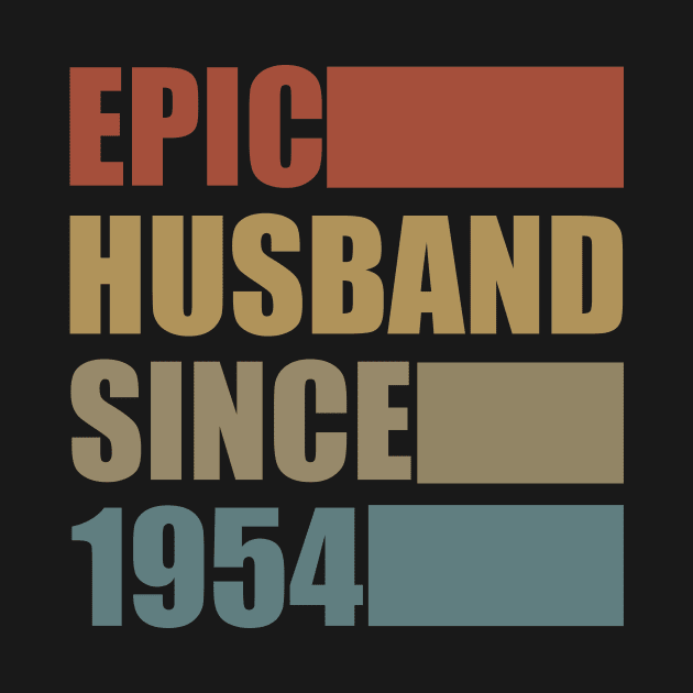 Vintage Epic Husband Since 1954 by Bunzaji