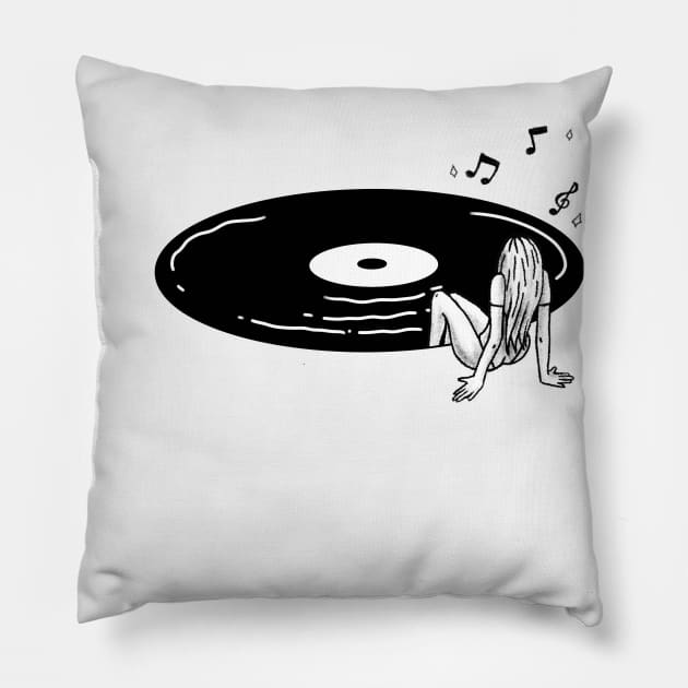 Music fever Pillow by One line one love