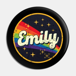 Emily // Rainbow In Space Vintage Grunge-Style Pin