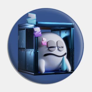 Sleepy Vent Ghost Pin