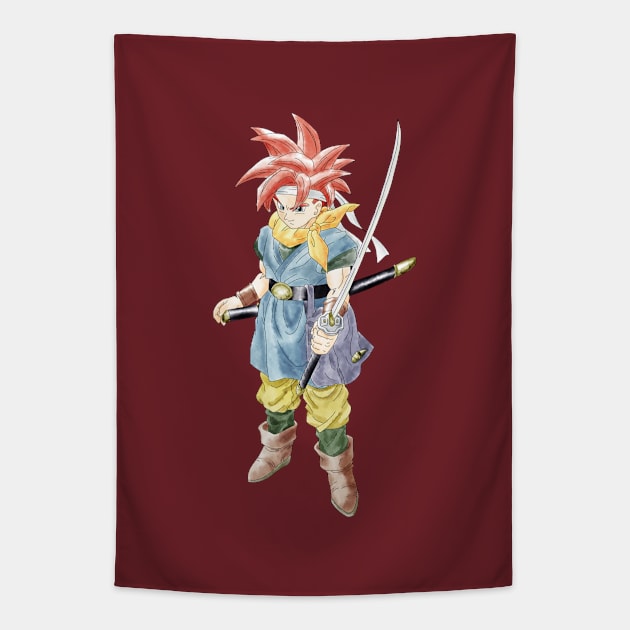 Crono Watercolor Tapestry by GingerCatGirlPrime 