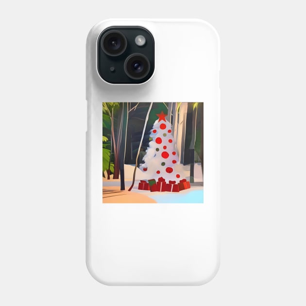 Christmas Tree in the Forest Phone Case by DANAROPER