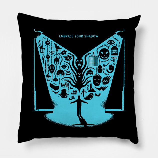 Jungian - Carl Gustav Jung - Embrace Your Shadow Pillow by isstgeschichte