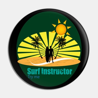 Surf instructor Pin