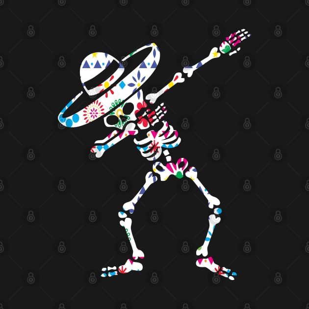 Skull dia de los muertos dab by GeekCastle