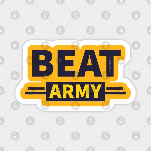 Navalocity: Beat Army GoldBL003B3 Magnet by Navalocity