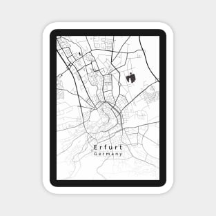 Erfurt Germany City Map Magnet