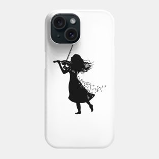 Violinist Silhouette Design Phone Case