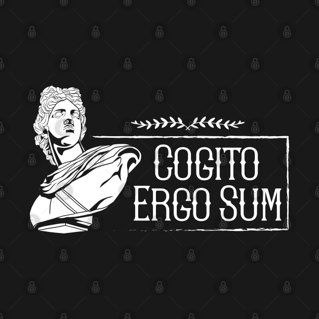 Latin saying - Cogito Ergo Sum by Modern Medieval Design