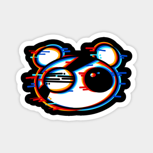 Glitch Panda Magnet