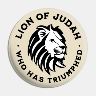 Lion of Judah Who Has Triumphed Jesus Christian Bible Scripture Religious Pin