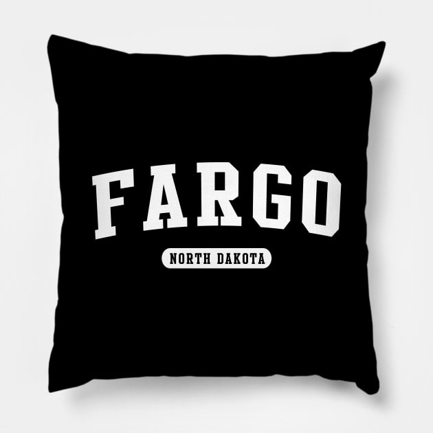 Fargo, North Dakota Pillow by Novel_Designs