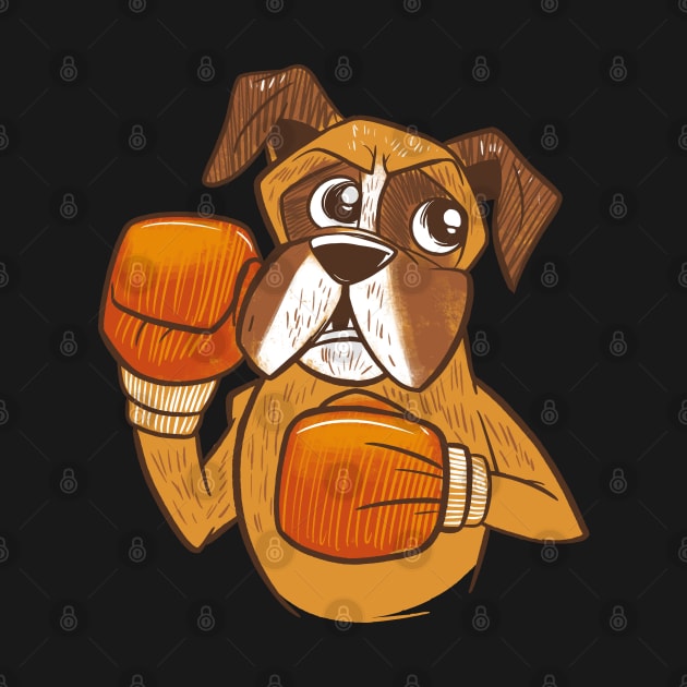 boxer-dog-boxing- by petit-creativ