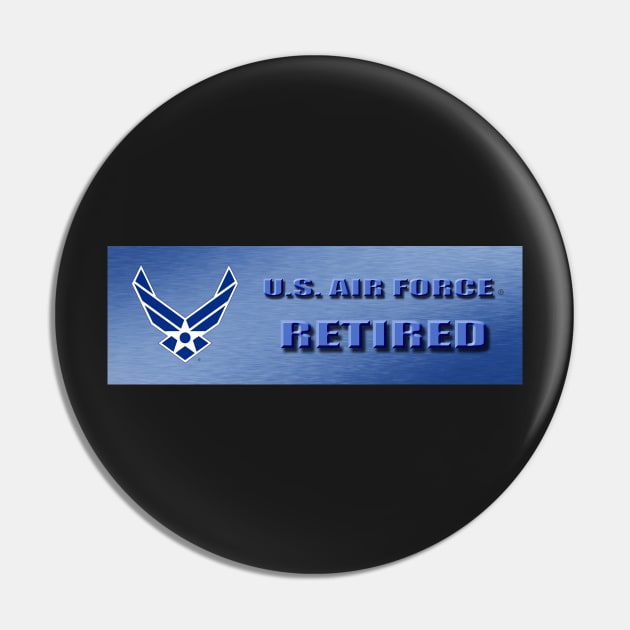 U.S. Air Force Retired Pin by robophoto