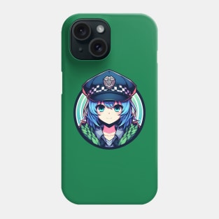 police anime girl Phone Case