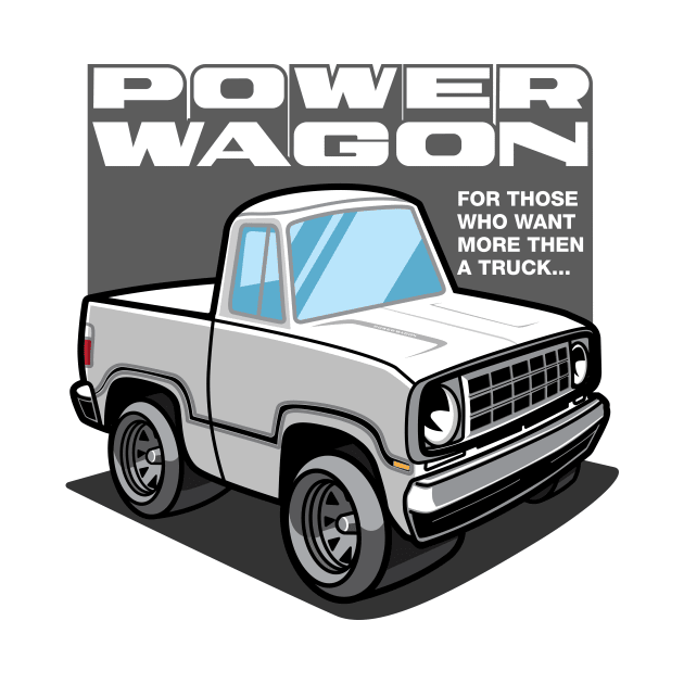 White - Power Wagon by jepegdesign