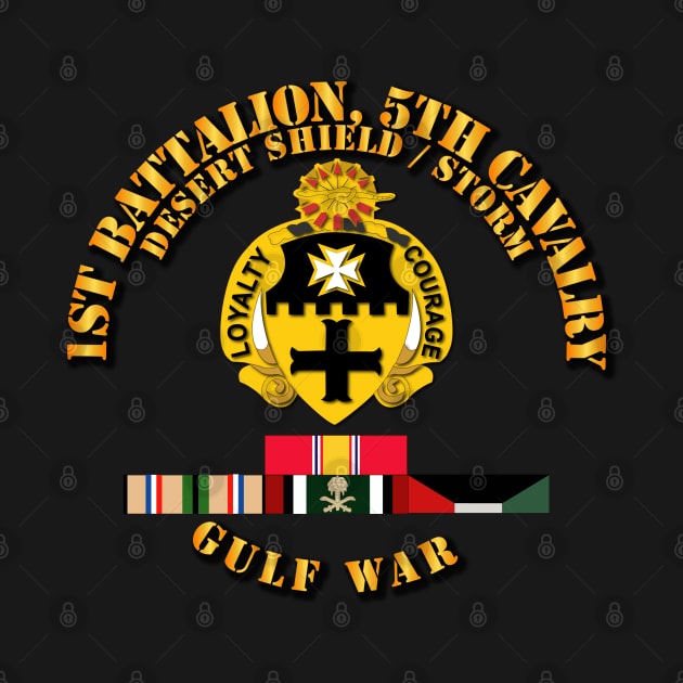 1st Bn 5th Cavalry - Desert Storm - Shield w Svc V1 by twix123844