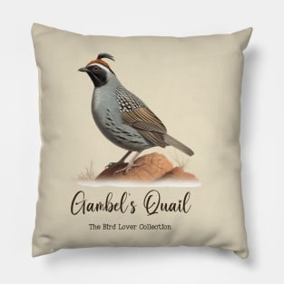 Gambel´s Quail - The Bird Lover Collection Pillow