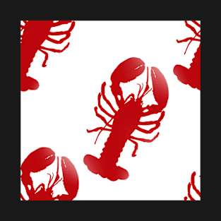 Red Lobster Repeating Pattern T-Shirt