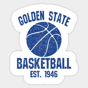 Warriors Vintage Basketball Logo Golden State Warriors Sticker Teepublic