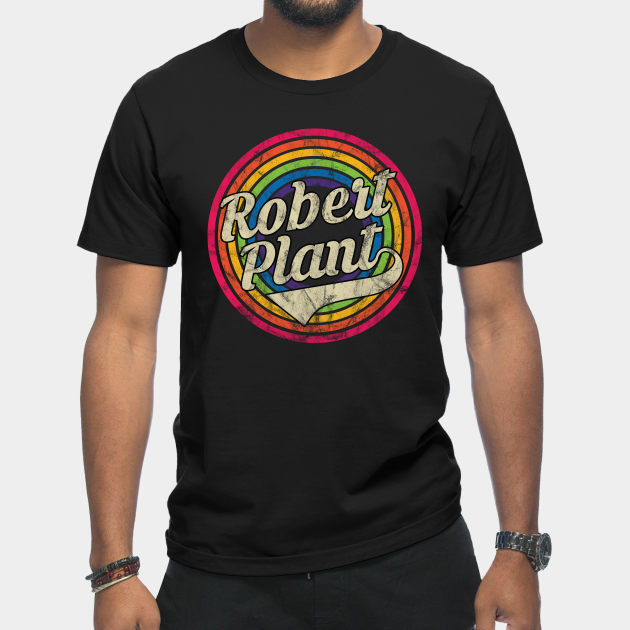 Robert Plant - Retro Rainbow Faded-Style - Robert Plant - T-Shirt