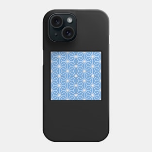 Blue Asanoha Pattern Phone Case