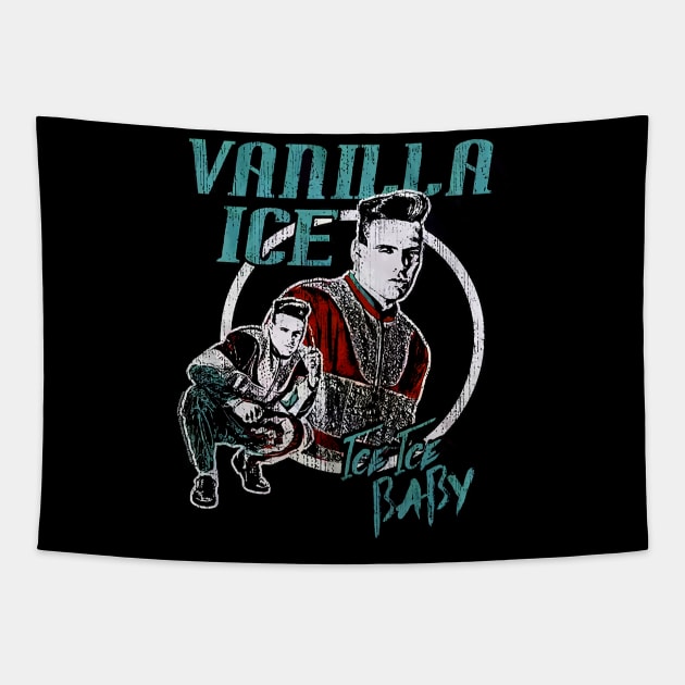 Ice Ice Baby Collage Vanilla Ice Tapestry by fancyjan