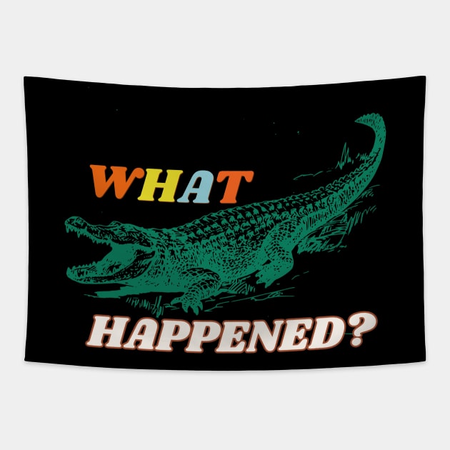 What happend alligator? Tapestry by Novaldesign