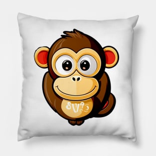 funny monkey Pillow