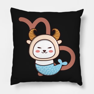 Capricorn Zodiac Cat Pillow