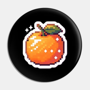 Orange Fruit Harvest Field Product Since Vintage Food Pin