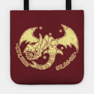 Cursing dragon - creme ink Tote