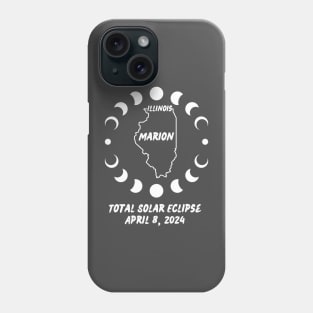 Illinois Total Solar Eclipse 2024 Phone Case