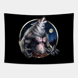 Howling Werewolf Tapestry