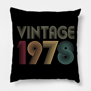 42th Birthday 1978 Gift Vintage Classic Pillow