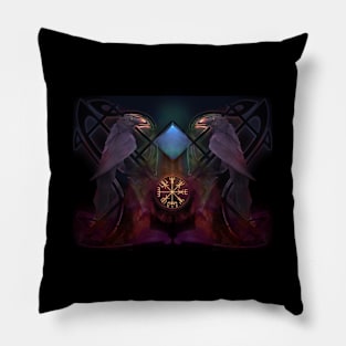 Odin's ravens Pillow