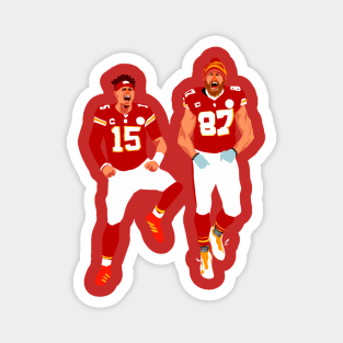 Patrick mahomes 15 x Travis KELCE 87 Magnet