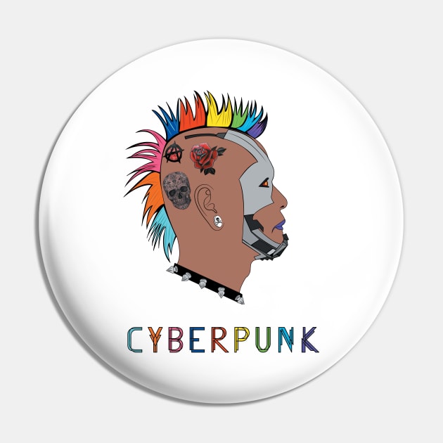 Cyberpunk Pin by ravendesign