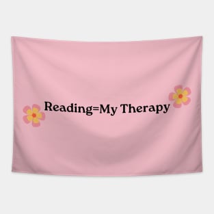 Reading is My Therapy-Book Lover Tapestry