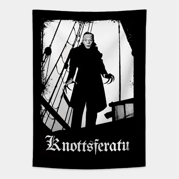 Knottsferatu - Nosferatu - distressed Tapestry by hauntedjack