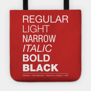 Helvetica Font Tote