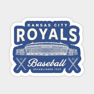 Kansas City Royals Stadium by Buck Tee Original Design Magnet