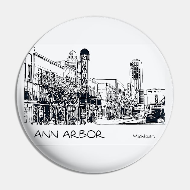 Ann Arbor Michigan Pin by Lakeric