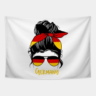 German Girl, German girlfriend, Germany Messy bun Tapestry