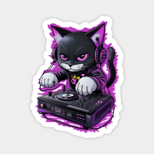 Rave DJ Cat Magnet