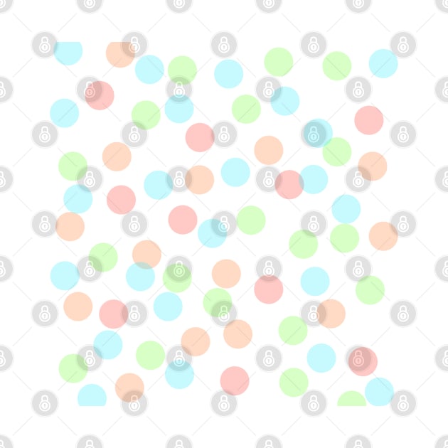 Colorful polka dots abstract background by Artistic_st