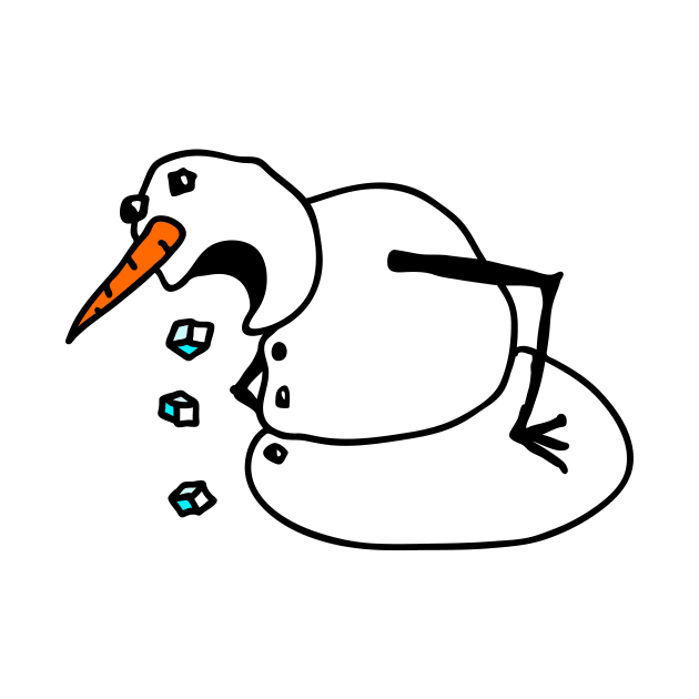 Sick Snowman by schlag.art