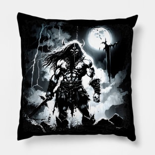 Shadow Man BRZRKR (Berserker,Viking,Metal) Pillow