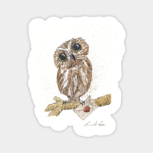 Owl Letter For You Magnet