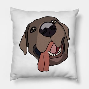 Brown Labrador Pillow